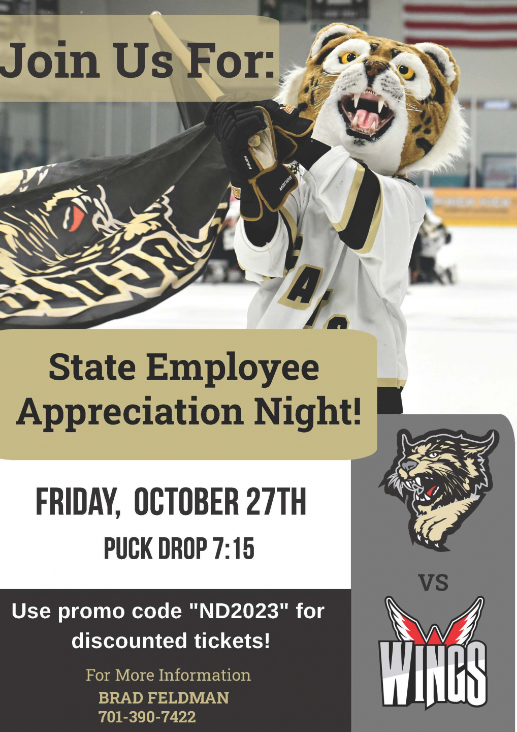 Bismarck Bobcats State Employee Appreciation Night The North Dakota